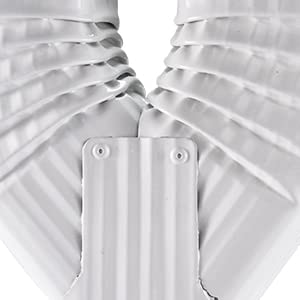 VYH Downspout Gutter Y Diverter 2x3, Low Gloss White,Y Downspout, Gutter Downspout Y Connector, Downspout Diverter, Downspout downspout Y Connector (White)