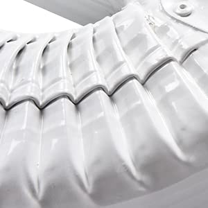 VYH Downspout Gutter Y Diverter 2x3, Low Gloss White,Y Downspout, Gutter Downspout Y Connector, Downspout Diverter, Downspout downspout Y Connector (White)