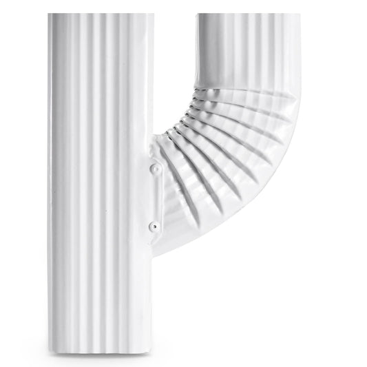 VYH Downspout Gutter Y Connector 2x3 Upright High Gloss White