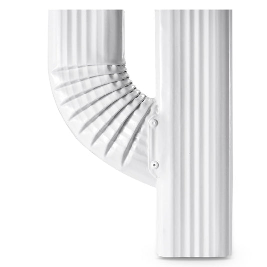 VYH Downspout Gutter Y Left Connector 2x3 Upright High Gloss White