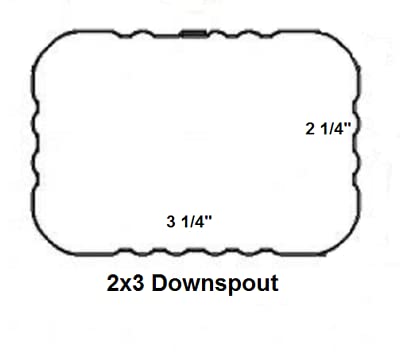 VYH Y Downspout, Downspout Gutter For Y Connector 2x3 Standard Right High Gloss White, Downspout Y Connector 2x3, Gutter Y Connector, Rain Gutter Downspout