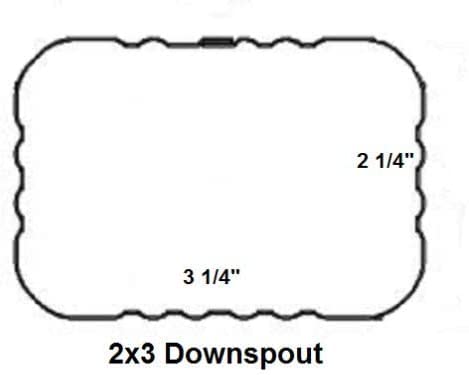 VYH Gutter Y Downspout For Connector 2x3 Standard Left High Gloss White, Downspout Y Connector 2x3, Gutter Y Connector, Rain Gutter Downspout