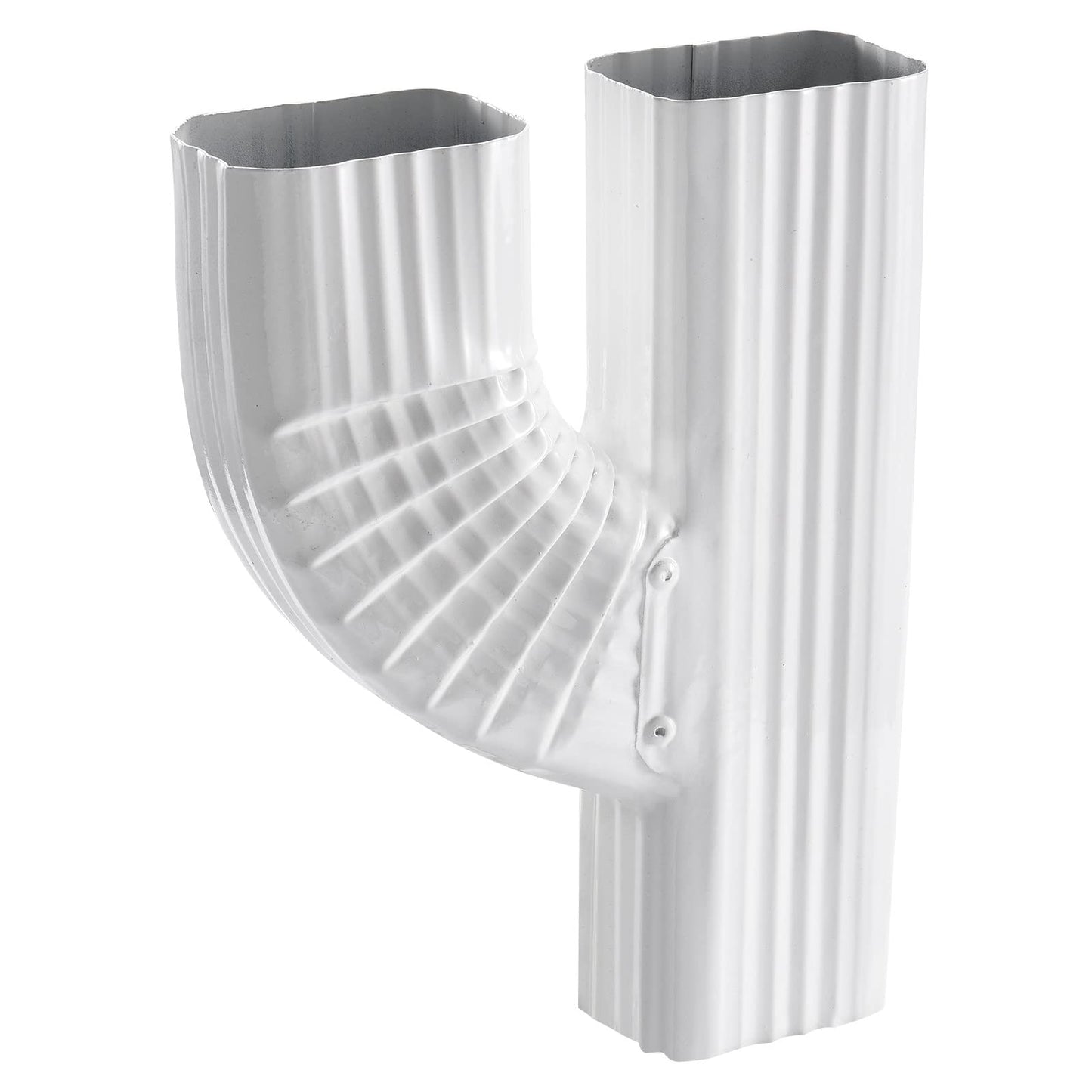 VYH Downspout Gutter Y Left Connector 2x3 Upright High Gloss White