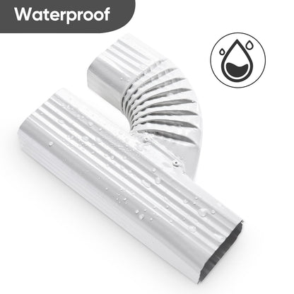 VYH Downspout Gutter Y Connector 2x3 Upright High Gloss White