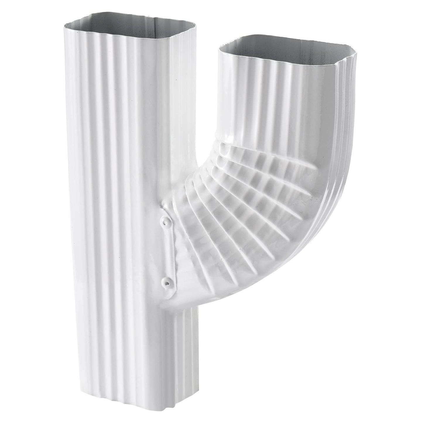 VYH Downspout Gutter Y Connector 2x3 Upright High Gloss White